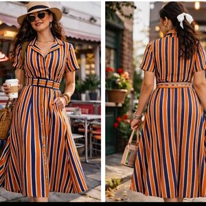 Collectif Caterina Cotton Swing Dress